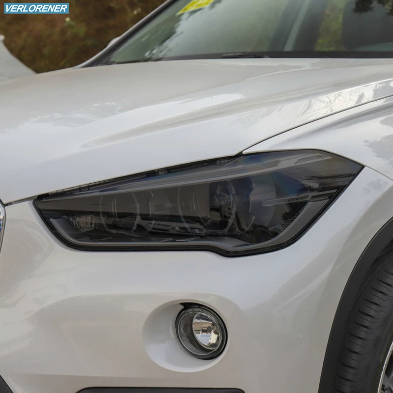 2 Pcs Car Headlight Protective Film Smoked Black Tint Wrap Vinyl Transparent TPU Sticker For BMW X1 F48 2015-Present Accessories 2 Pcs Car Headlight Protective Film Smoked Black Tint Wrap Vinyl Transparent TPU Sticker For BMW X1 F48 2015-Present Accessories
