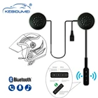 Гарнитура для мотоциклетного шлема BT8, Bluetooth 5,0 EDR, громкая связь, стерео динамик, наушники для мотоциклетного шлема, гарнитура, наушники с USB зарядкой