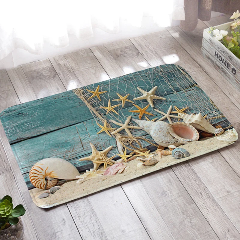 FUNBAKY 40*60 см 1 шт. Нескользящие креативный Цвет Череп дверные коврики Открытый вход в коридор коврик
