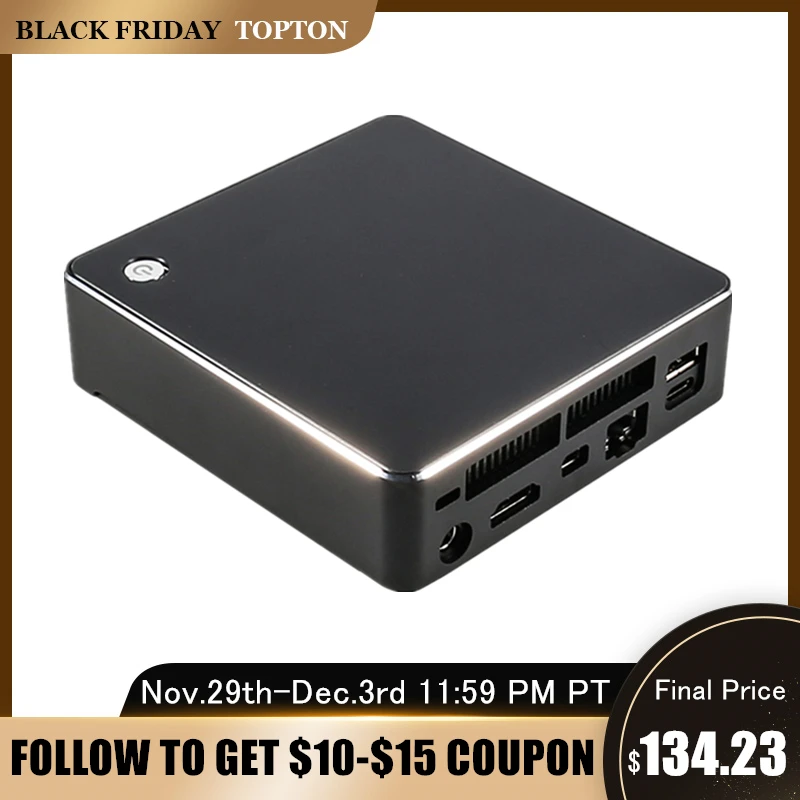 8-го поколения мини ПК Intel Core i5 8250U Celeron 3867U M.2 V200 NUC Windows 10 Pro игровой компьютер USB-C HDMI DP AC WiFi 4K HTPC tv Box