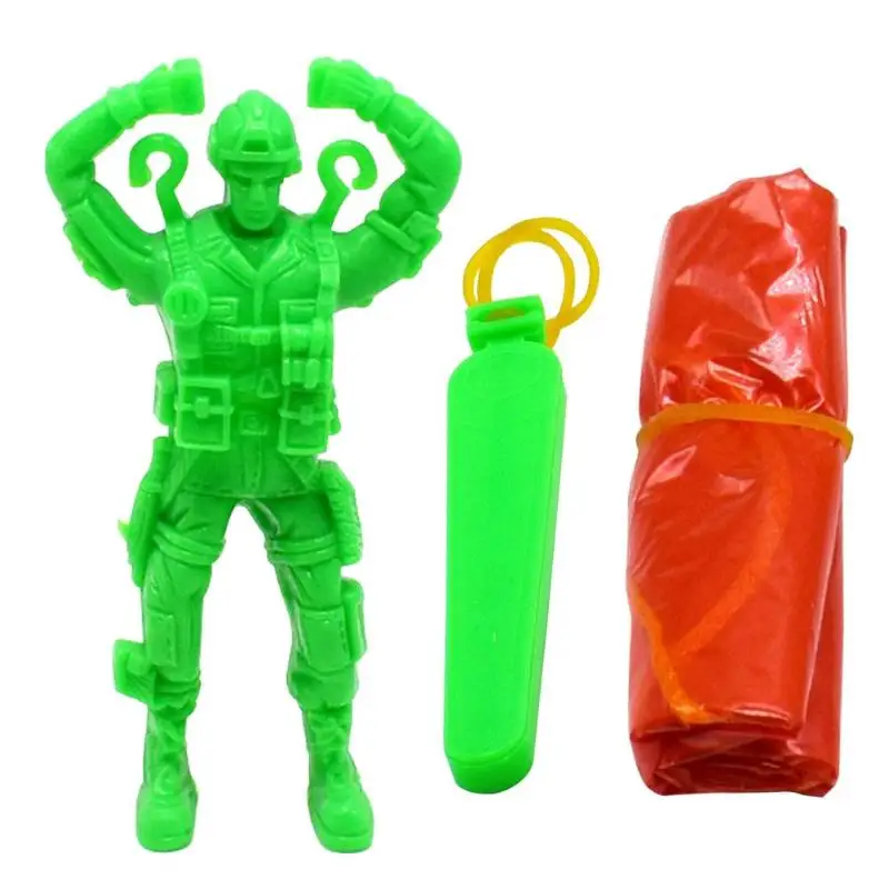 1pcs Plastic Ejecting Parachute Toy Outdoor Soldier Hand Throwing Parachute Toys for Kids Gift Novelty Sport Game