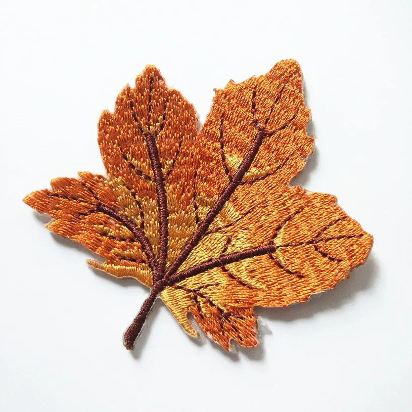 

Embroidered Cloth Patch DIY Stickers Maple Leaf Adhesive Cloth Tape Clothing Accessories Bag Accessories Patch Iron on Patches
