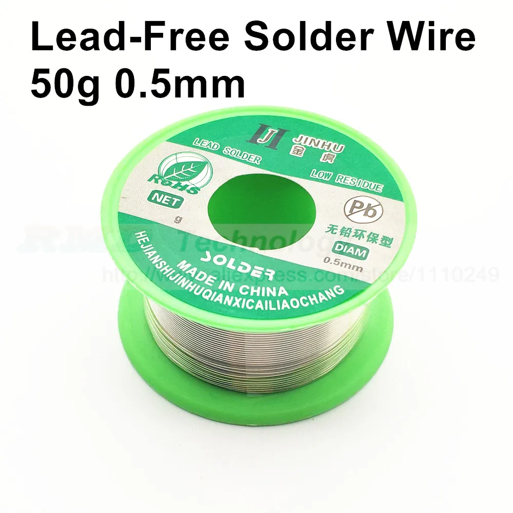 Припой без свинца Sn99.3 Cu0.7 0 5 мм 8 мм/50 г|lead-free solder wire|solder wirewire |