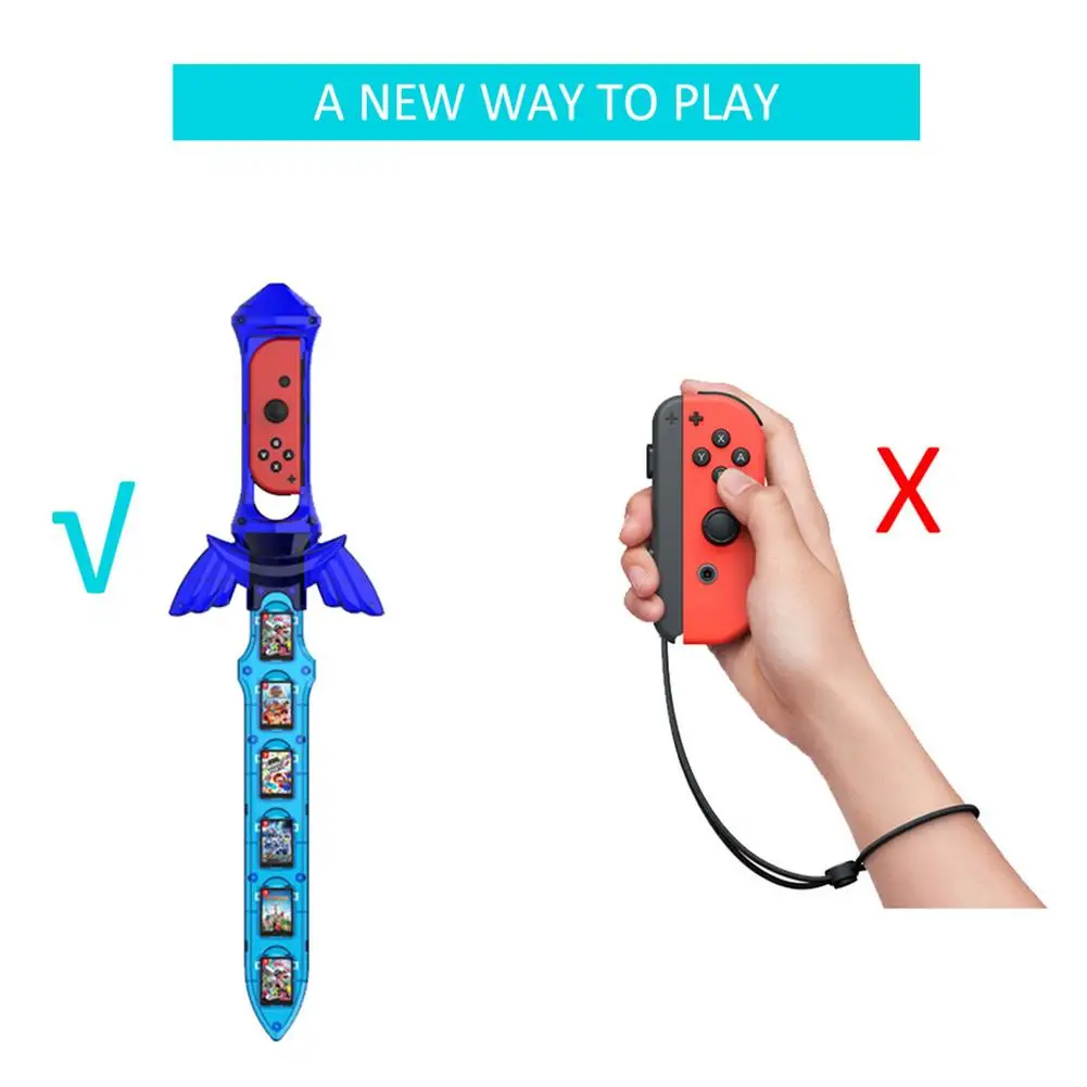 Светодиодный ручной игровой меч для Switch The Legend Of Zel da Sky Sword JoyCon Somatosensory контроллер с