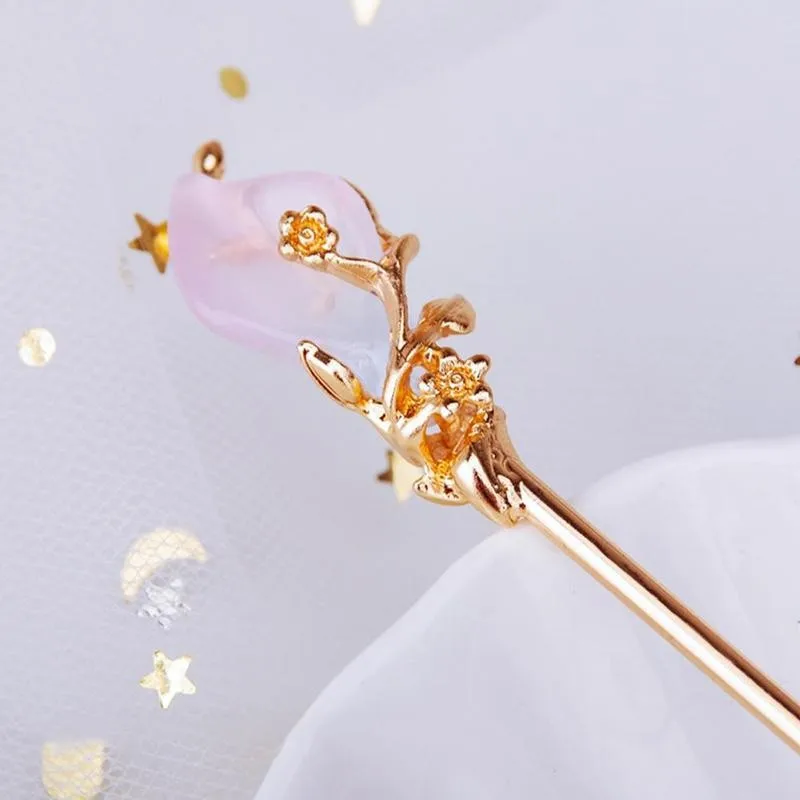 

Chinese Style Hair Stick Vintage Rhinestone Hair Fork Metal Hair Chopsticks Hairpin Woman Jewelry Hair Accessories Hair Stick