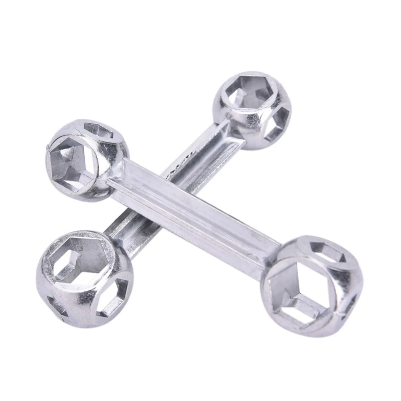 

new 10 in 1 practical durable portable repair tool alloy dog bone shape bike hexagon wrench good quality