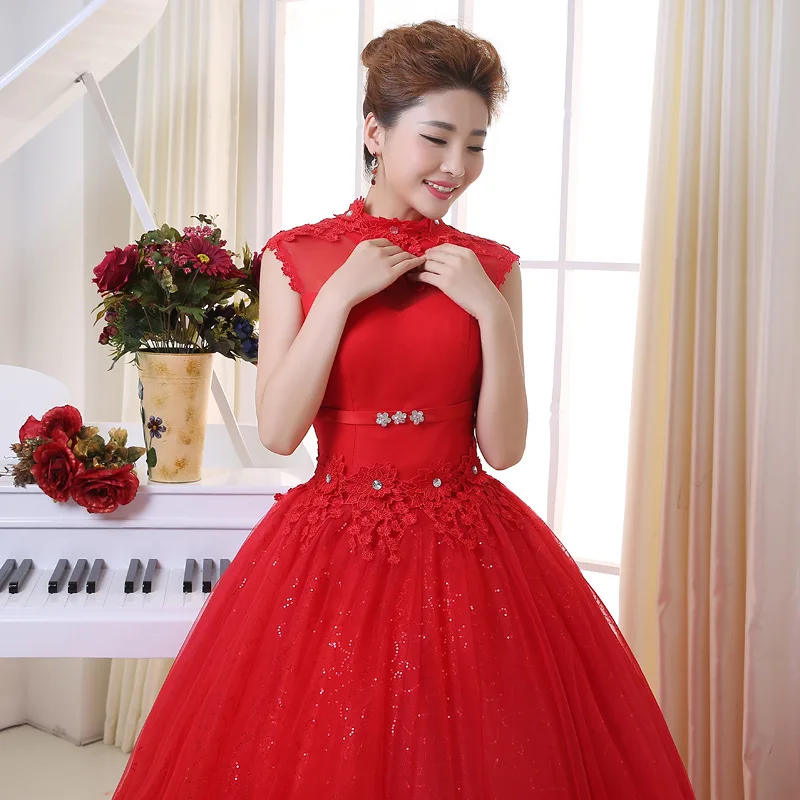 Cocktail Dress Real Selling The New 2020 Han Edition Princess Lace Restoring Ancient Ways Is Neat Collar Bind Backless | Свадьбы и