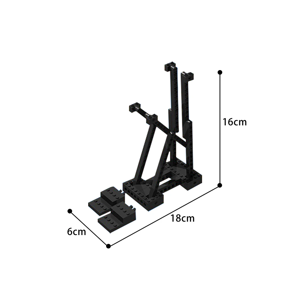 

MOC Sci-fi Movie Airplane Spaceship Display Stand Building Blocks Compatible 05132 75095 75094 75243 75244 75273 Kids Toys Gift