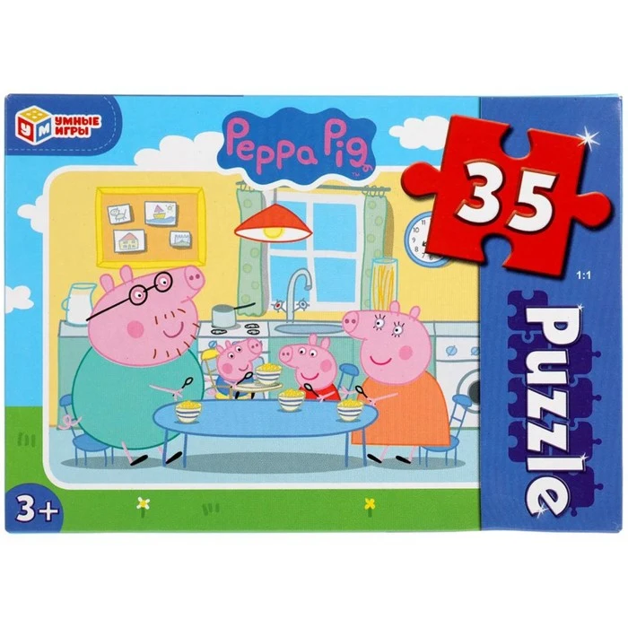 Макси-пазлы Свинка Пеппа 35 элементов | Игрушки и хобби