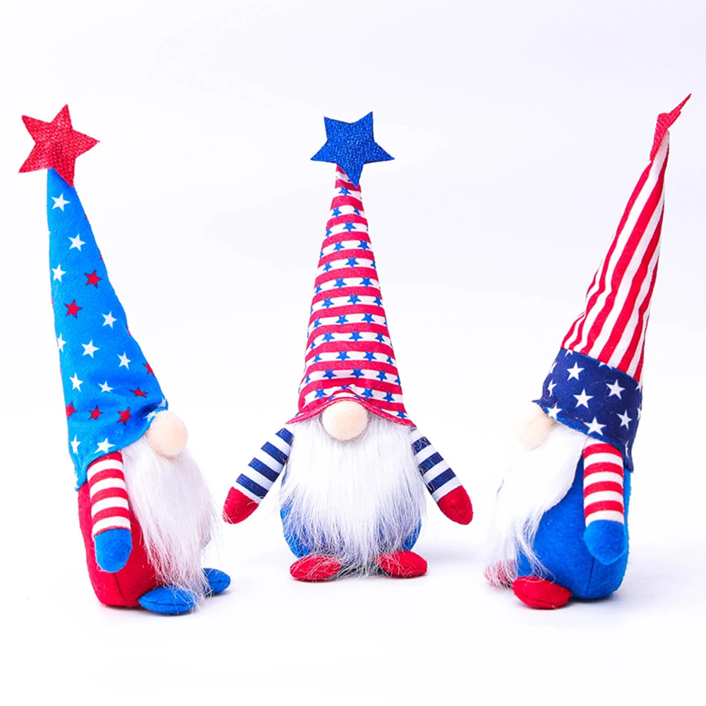 

Faceless Old Man Action Figures 4th Of July Ornaments For Independence Day Gift Hand Made Household Tray Decoration