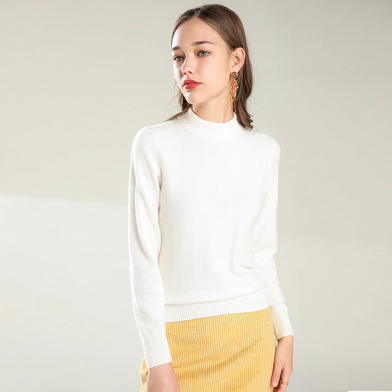 Женская водолазка с длинным рукавом зимний трикотажный джемпер | одежда