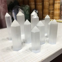 natural stone tower spiritual healing stones selenite wand point for home decoration