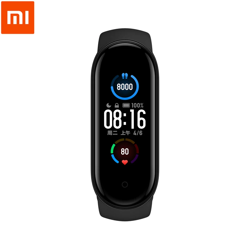 Спортивный Браслет Xiaomi Mi Band 5 браслет для плавания с магнитной зарядкой