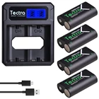 Аккумуляторы Xbox One 2500мАч, 4 шт., USB зарядное устройство с ЖК-экраном, для беспроводного геймпада для Xbox One, Xbox One S, Xbox One X, Xbox One Elite