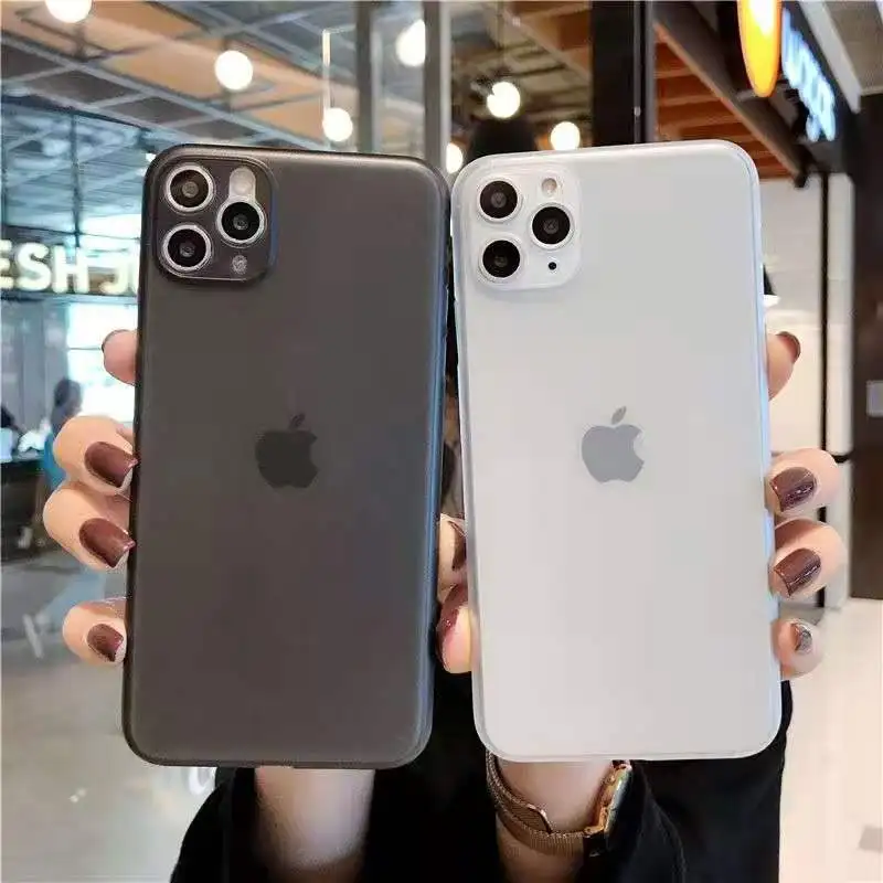Чехол для Телефона iPhone 12 Mini 11 Pro Max X XR XS Ультратонкий матовый чехол-накладка 8 7 6 6S