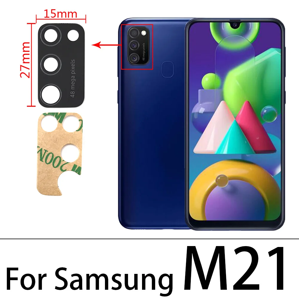 30 шт. новая стеклянная линза для Samsung M51 M21 M31S M10 M20 M30 M40 M14 M54 M53 задней камеры с