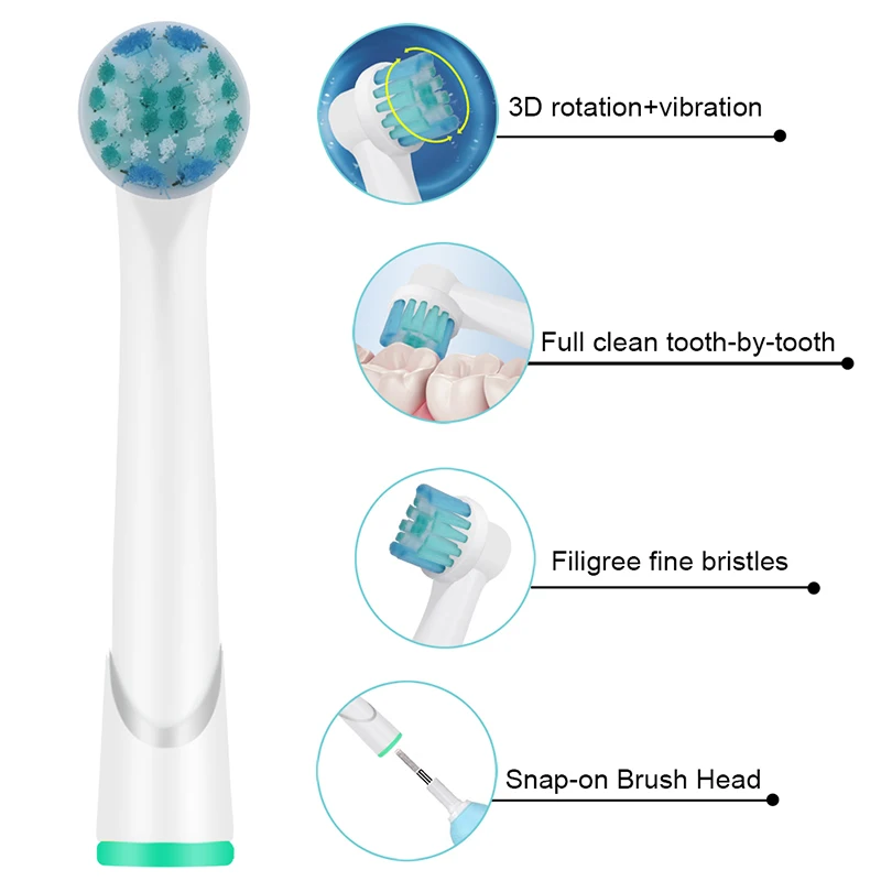 8 шт. EB20 насадки для зубных щеток подаваемые Oral b ватальности электрической зубной
