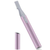 practical electric face eyebrow scissors hair trimmer mini portable women body shaver remover blade razor epilator