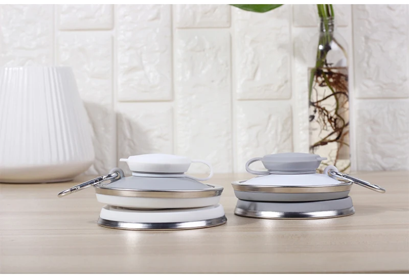 500 мл силиконовая складная бутылка для воды Спортивная телескопическая