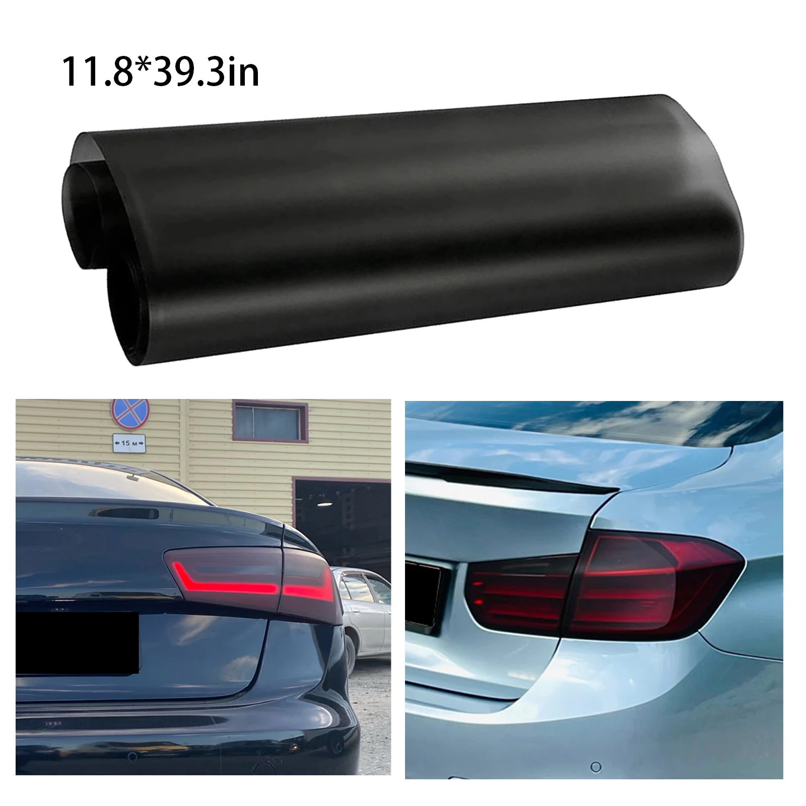 

30*100 см ПВХ светильник фара, задний свет, задний свет, матовый черный оттенок, виниловая пленка, наклейка, лист, противотуманная фара, задняя л...