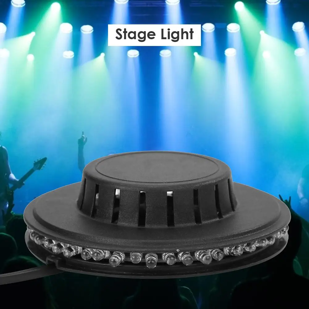 

8W 48LED RGB Auto Color Changing Rotating Sunflower Stage Light KTV Effect Lamp Colorful Rotary Small Sunlight 125*125*35mm