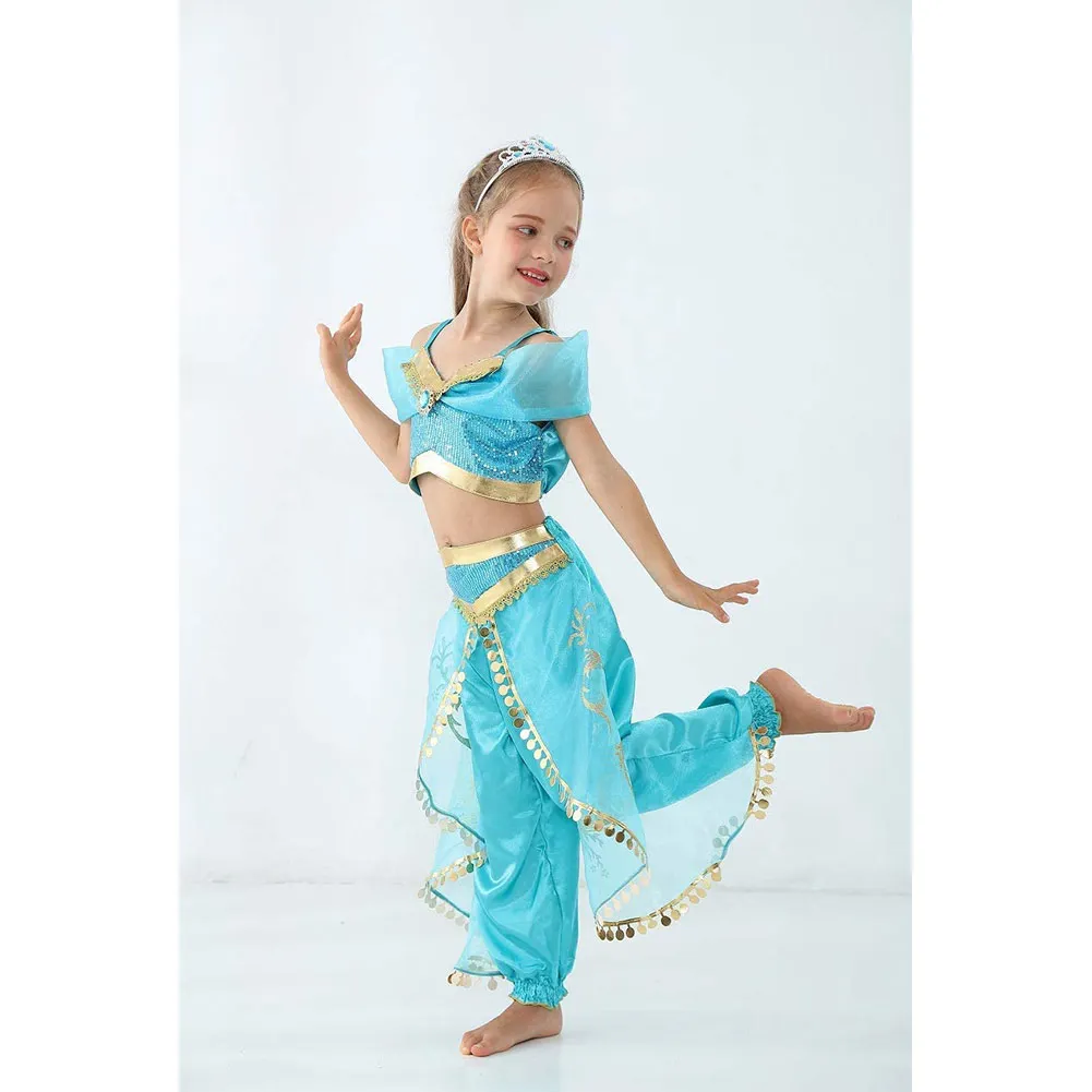 Хэллоуин вечерние праздничное платье для девочки с рисунком &quotАладдин&quot Жасмин