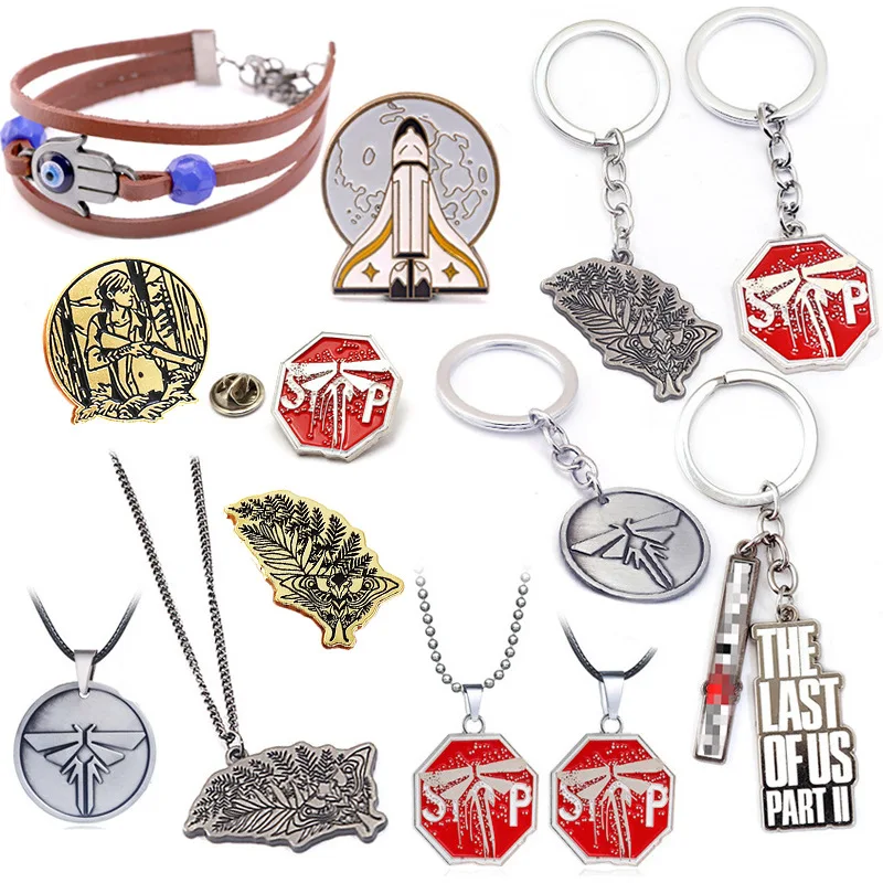 Значки с логотипом Игра последняя из США металлические 3D броши аксессуар для