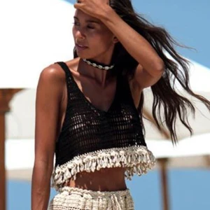 Вязаный купальник, накидки, ракушки, бикини, топы, кисточки, бахрома, пляжная одежда, открытая сеть, пляжные покрывала купальники