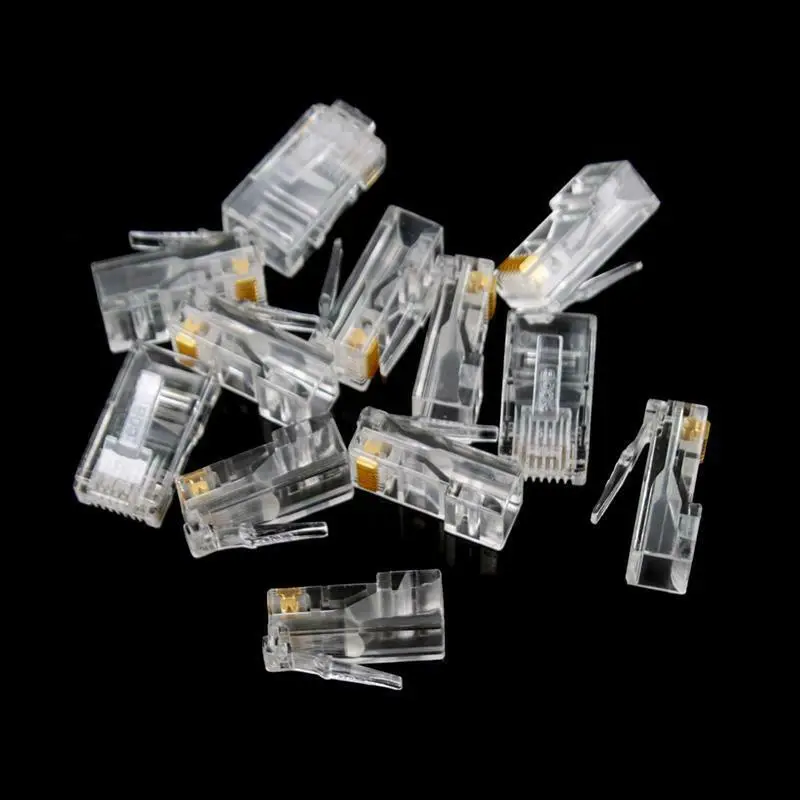 

10 pieces of 8p8c RJ45 plug suitable for network CAT5 LAN Y9