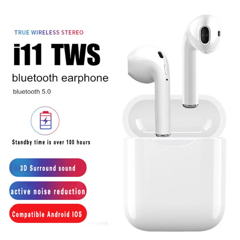 I11 tws наушники беспроводные гарнитуры для iphone xr с windows pop up touch operation прямые продажи