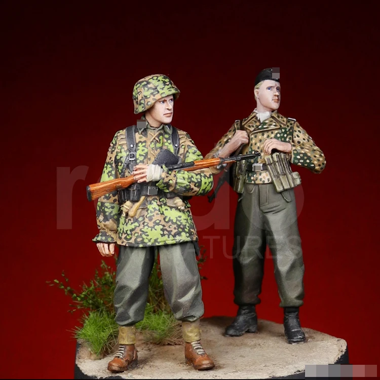 1/35 сорванных 12 ss pz. Div. HJ лето 1944 смола модель солдата GK военная тема разобранный и