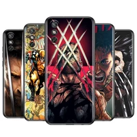 marvel superhero wolverine for huawei y9s y8s y6s y9a y7a y8p y7p y5p y6p y7 y6 y5 pro prime 2020 2019 black soft phone case