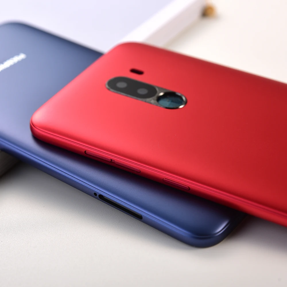 Задняя крышка аккумулятора Xiaomi Pocophone F1 с кнопками пластик | Мобильные телефоны и