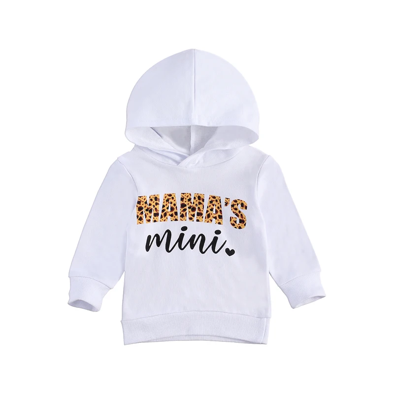 

Pudcoco Детская толстовка с буквенным принтом, длинный рукав, воротник с капюшоном, Модная хлопковая одежда унисекс