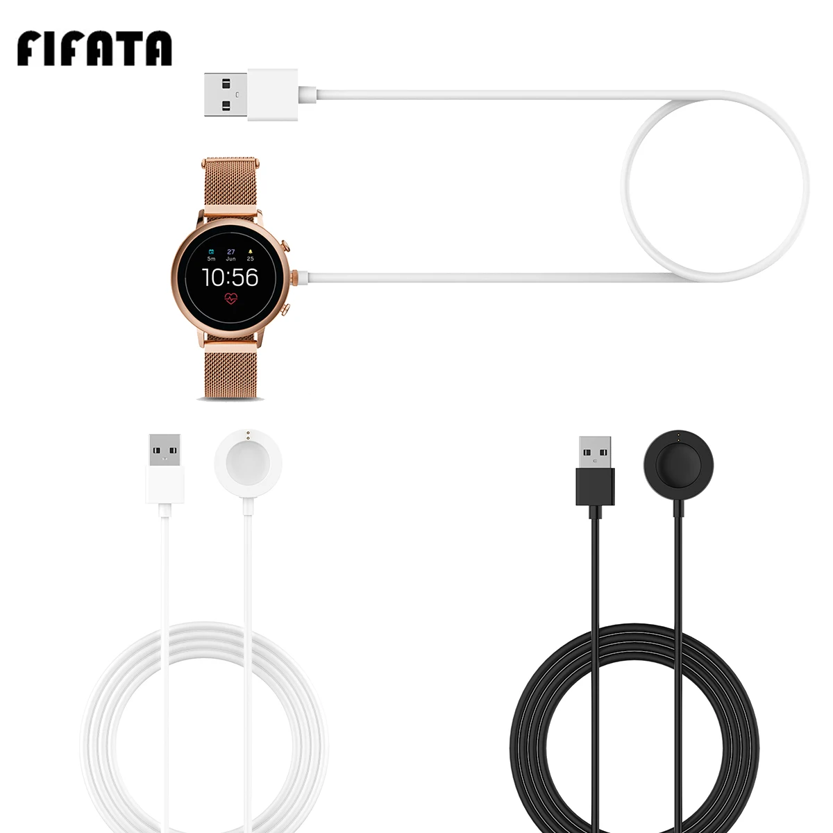 Зарядное устройство с ископаемым магнитом FIFATA 1 м для Fossil Gen 4/Gen 5/Emporio Armani/Skagen flaster