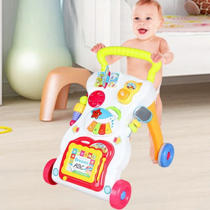 CYSINCOS детская коляска музыкальные ходунки игрушка Анти-опрокидывание обучающая