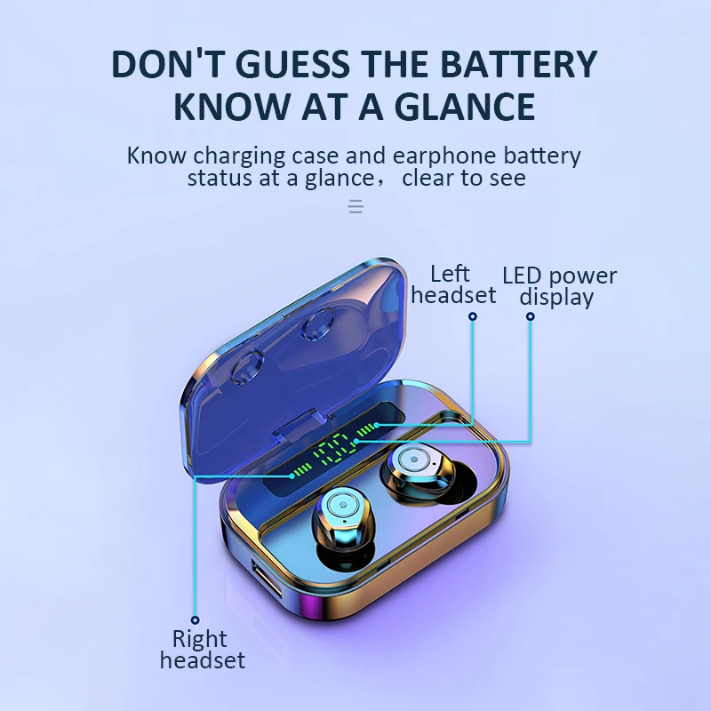 TWS наушники с поддержкой Bluetooth 5 0 и защитой от воды IPX6|Наушники гарнитуры| |
