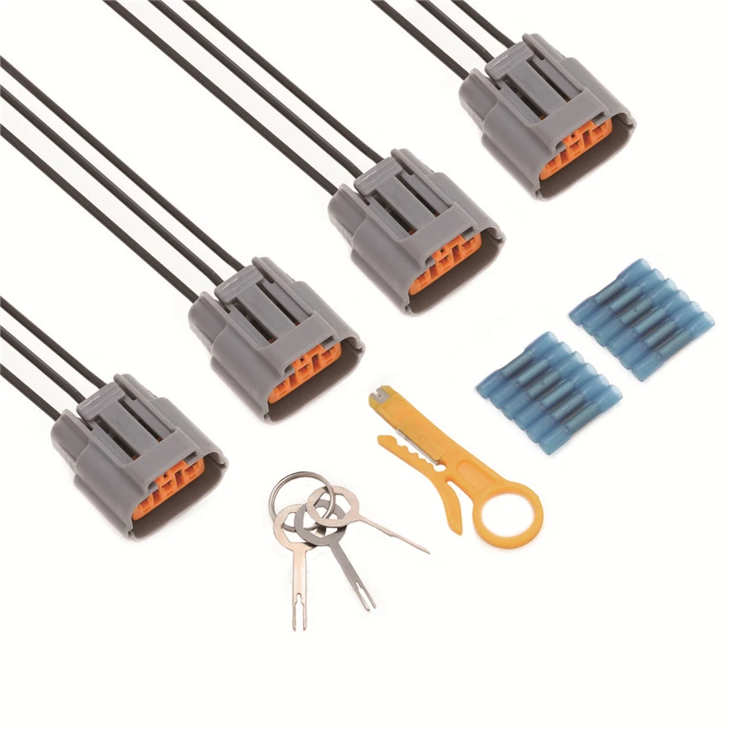 

4Pcs Ignition Coil Plug Connectors Pigtail Wiring Harness For Mitsubishi Lancer Outlander 2004-2006/Eclipse Galant 2006-2012