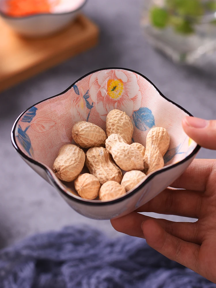 4 шт. в упаковке камелии японской Керамика блюдце cu под давлением Цзян вы соуса