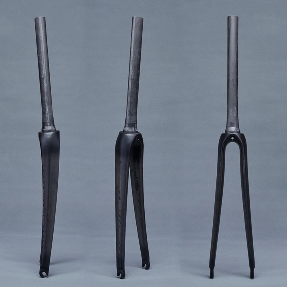 Матовая дорожная вилка UD из углеродного волокна 700c конический Steerer от 1-1/8 дюйма до