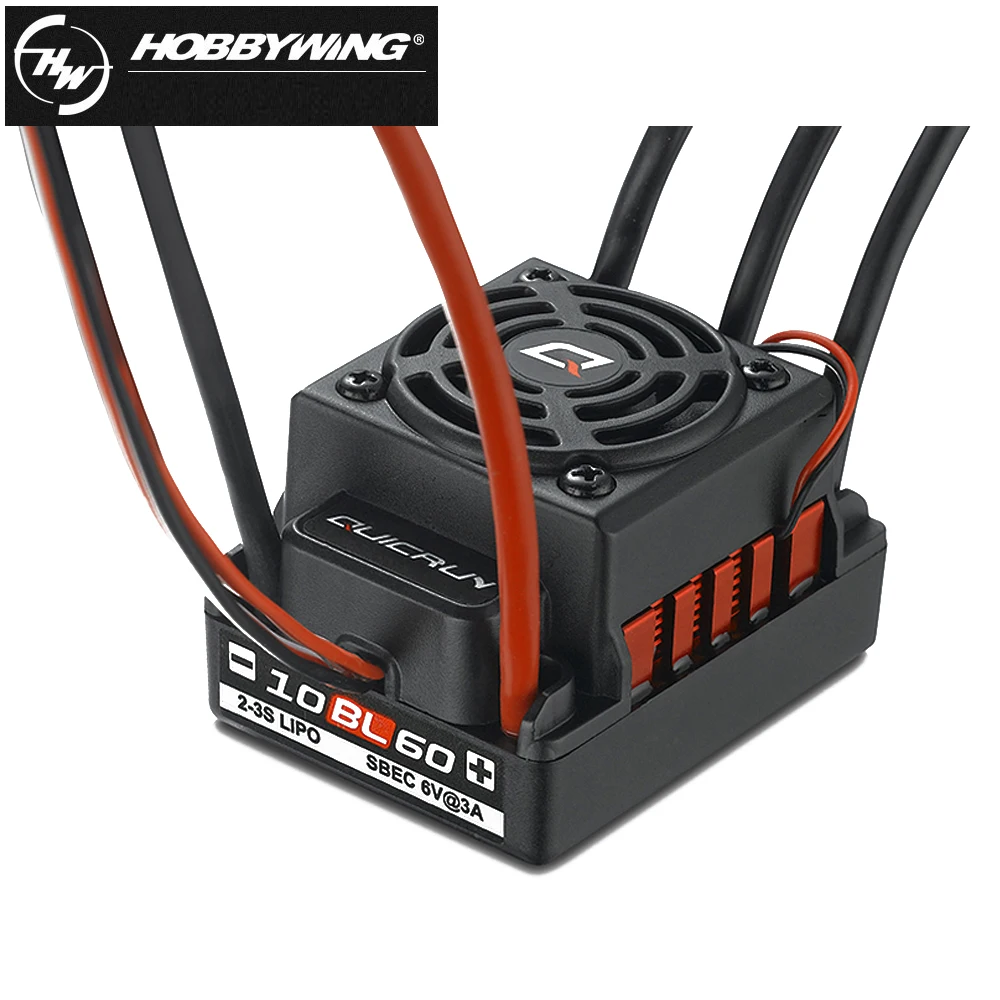 Щеточный электронный регулятор скорости Hobbywing QuicRun WP 10BL60 60A 2 3S бесщеточный