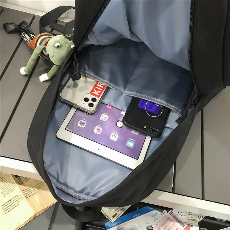 

New Large Capacity Waterproof Nylon Women Backpack Men Multi-pocket Travel Bag High Quality Couples Schoolbag Laptop Backpacks