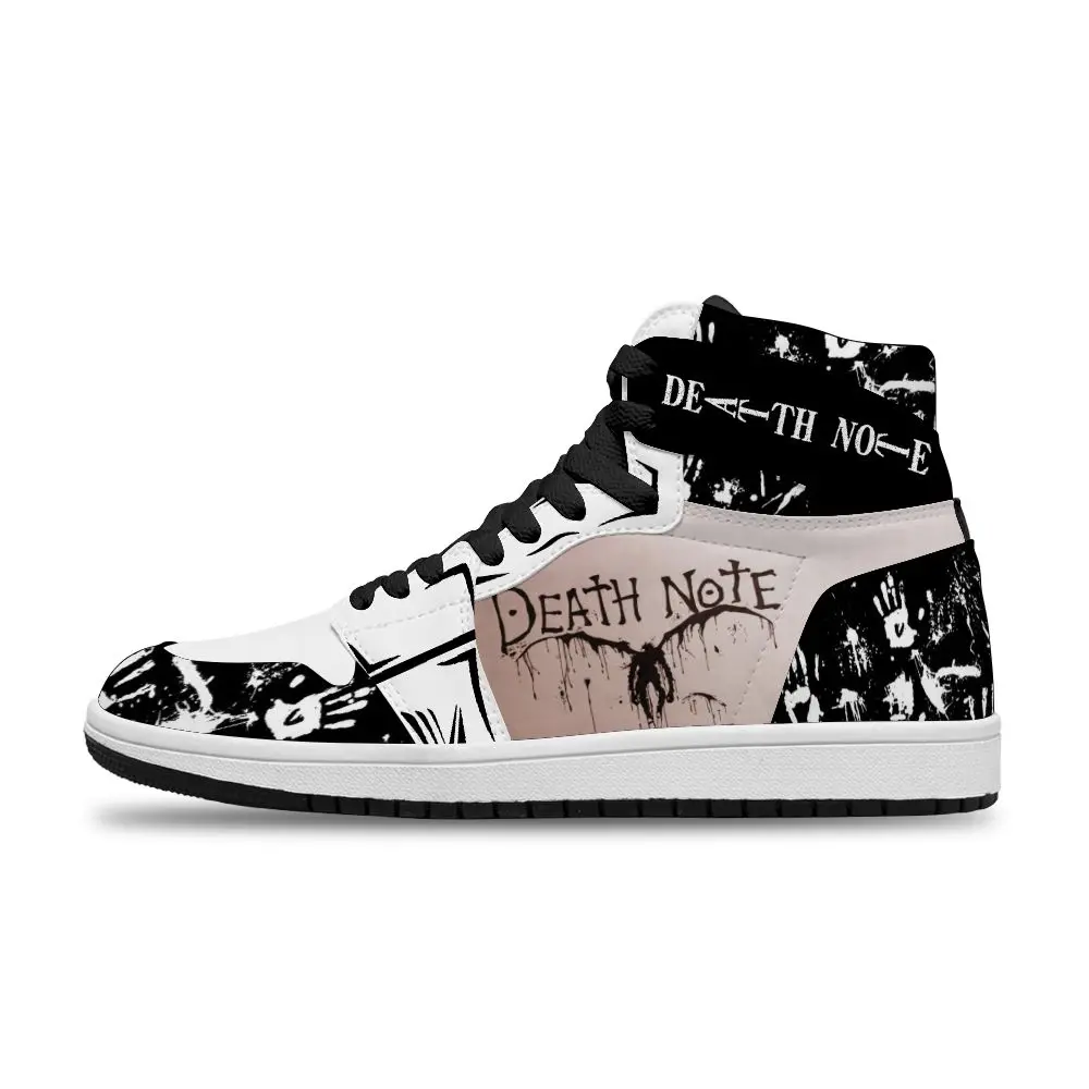 

2021 Japanese Hot Anime Death Note Diy Breathable Running Non-Slip Basketball Shoes For man Unisex Fashion Sneakers