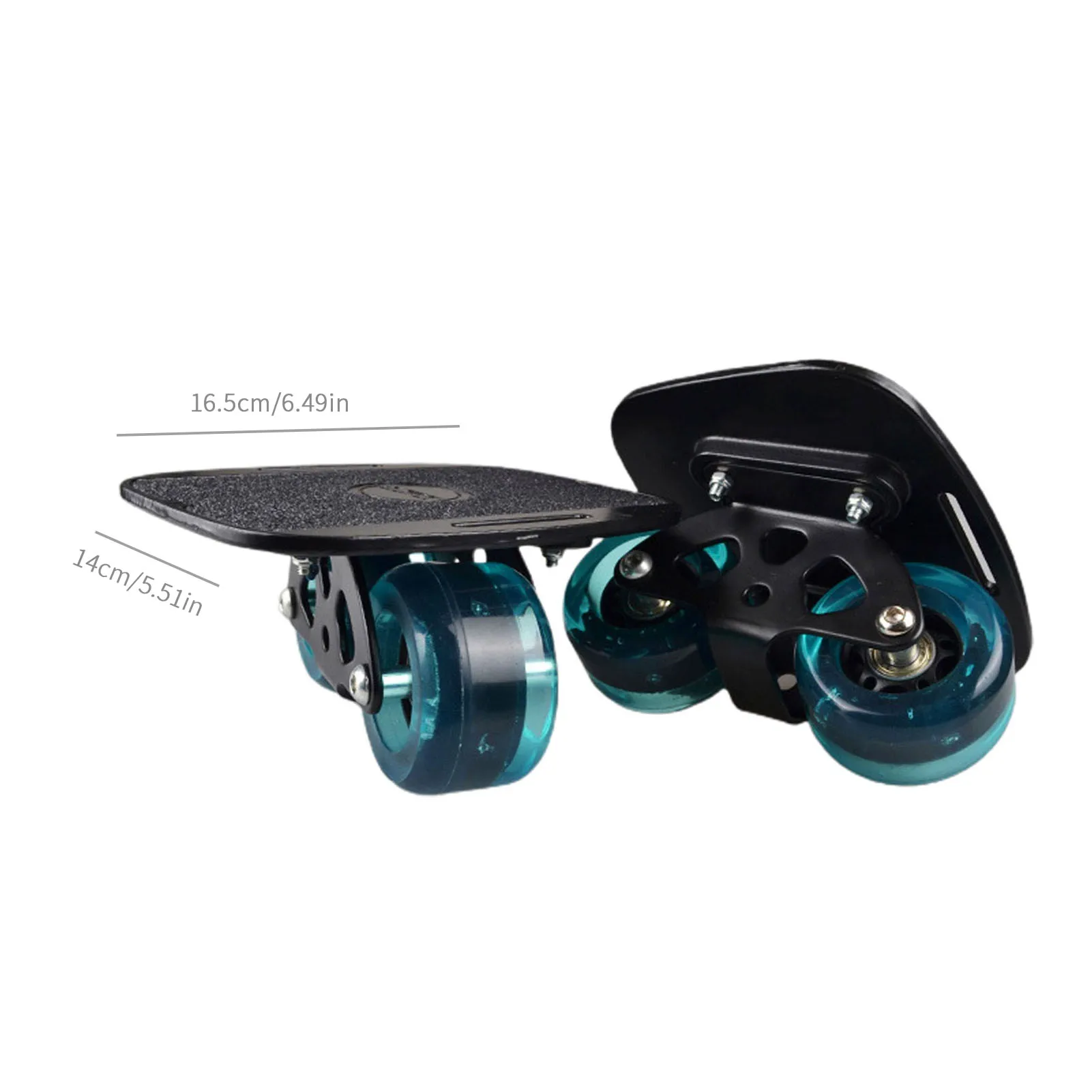 

1 Pair Skateboard Aluminium Alloy Mini Drift Roller Road Drift Skates Plate Skate Fish Short Board Roller Skateboard For Gift