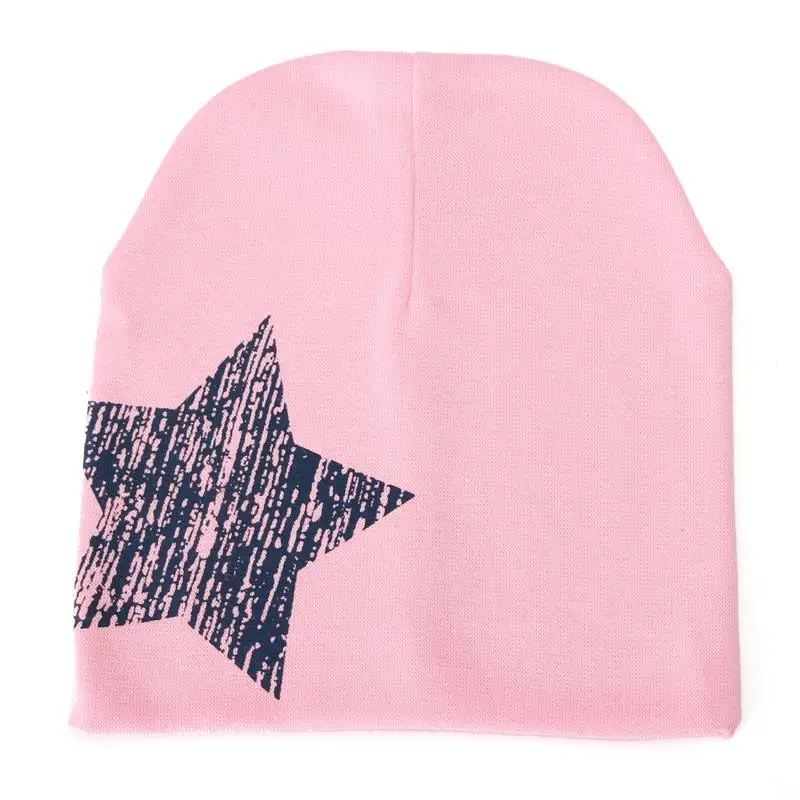 

Fashion Toddler Cap Colorful Comfort Children Hat Beanie Hat Sleeve Cap Knitted Hat Baby Cotton Beanies Star Printed Warm Cap