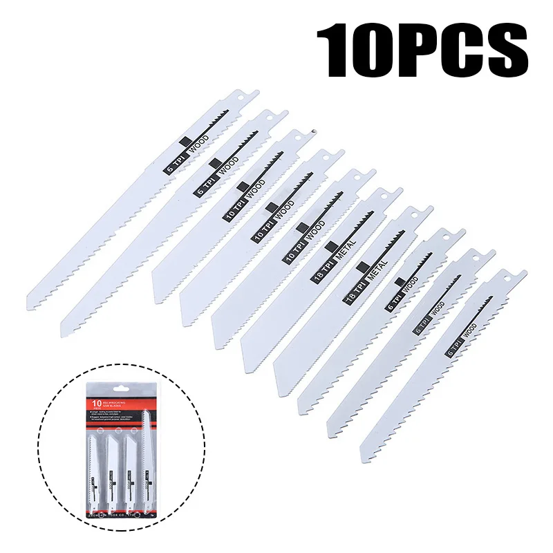

1set Jig Saw Blade High-Carbon Steel Saber Saw Blades Set Woodworking Assorted Jigsaw Blades