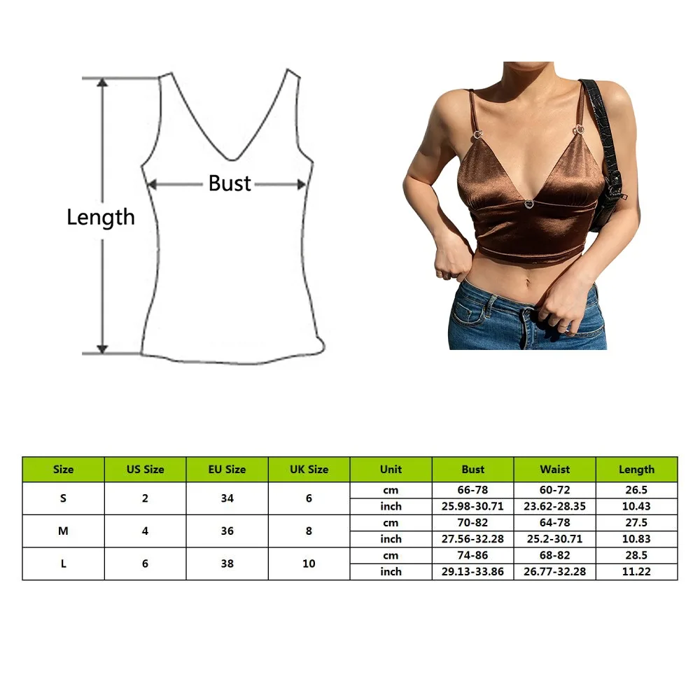 

V-neck Vintage y2k Crop Tops For Women Streetwear Fashion Skinny Crop Camisole 90s Harajuku Korean Shirts Summer Camis Clubwear