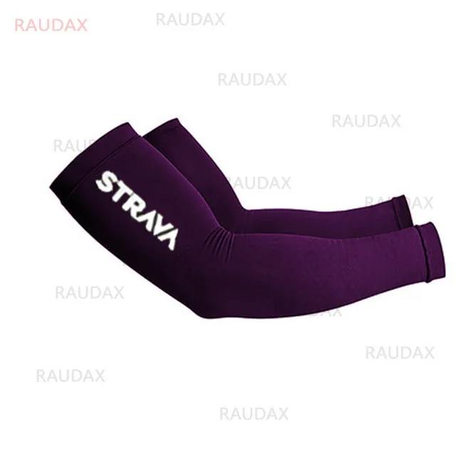 

Pro Team STRAVA Cosmic Arm Sleeve White UV Protection Cycling Arm Warmer Breathable Bicycle Running Racing MTB Bike Leg Sleeve