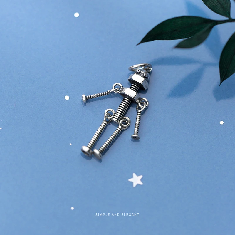 MODIAN простой звено цепи ожерелье для женщин 925 стерлингового серебра Винтаж винт