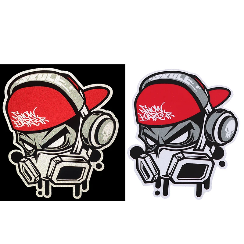 Posbay логотип с черепом значки автомобильные наклейки для мотоциклов автомобилей